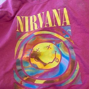 Pink nirvana urban outfitters crew s/m taking offers